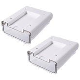 Kuber Industries Bottom Layer Large Drawer Storage Box|Plastic Cabinet Box For Storage|Pack of 2|White